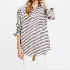 Madewell Striped Flannel Sunday Shirt in Stripe